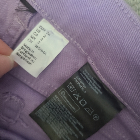 Low-Rise Purple flare jeans - Picture 3 of 3